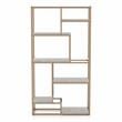 Furniture of America Evvi Contemporary Metal 6-Shelf Bookcase in Gold Champagne