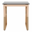Furniture of America Abair 2-Piece Glass Top Nesting Table in Gold