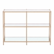 Furniture of America Mendry Metal 2-Shelf Console Table in Champagne Gold