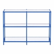 Furniture of America Mendry Metal 2-Shelf Console Table in Blue