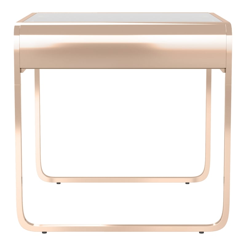 Furniture of America Mexller Contemporary Metal 3-Piece Coffee Table Set in Gold