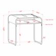 Furniture of America Mexller Contemporary Metal 3-Piece Coffee Table Set in Gold