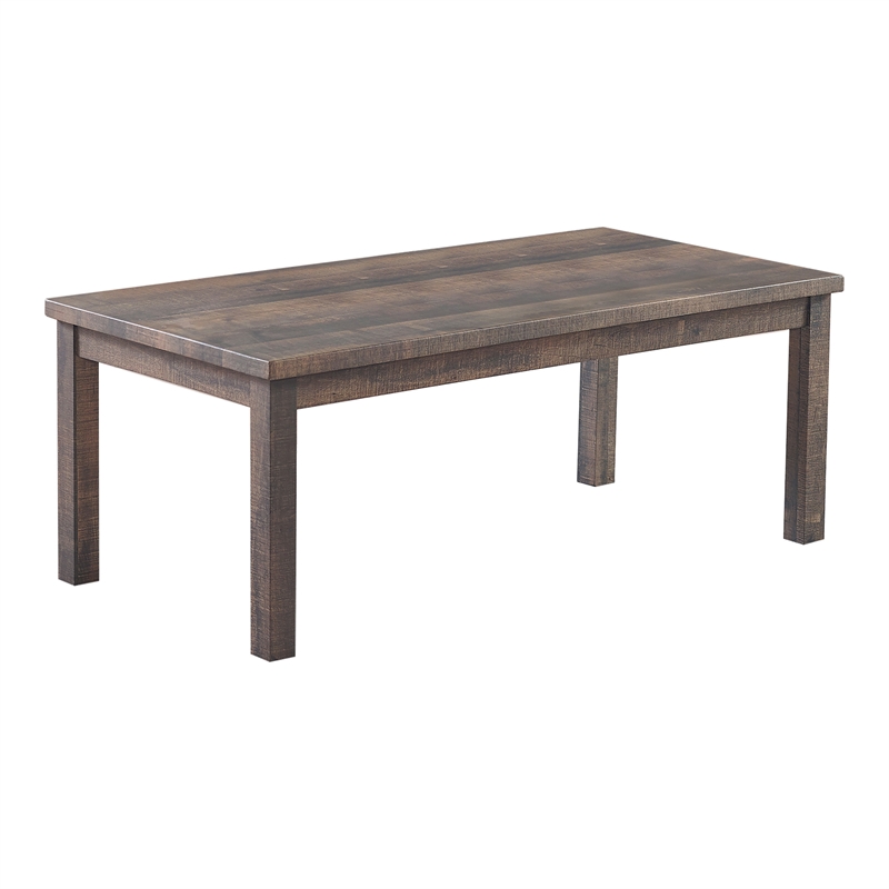 Furniture of America Engraf Wood 3-Piece Coffee Table Set in Rustic Natural Tone