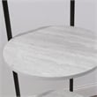 Furniture of America Jovie Industrial Metal Coat Stand with Mirror in White