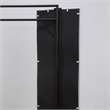Furniture of America Jovie Industrial Metal Coat Stand with Mirror in White