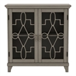 Furniture of America Garville Transitional Wood 2-Shelf Hallway Cabinet in Gray