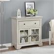 Furniture of America Armfal Wood 1-Drawer Hallway Cabinet in Antique White