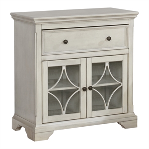Furniture of America Armfal Wood 1-Drawer Hallway Cabinet in Antique White