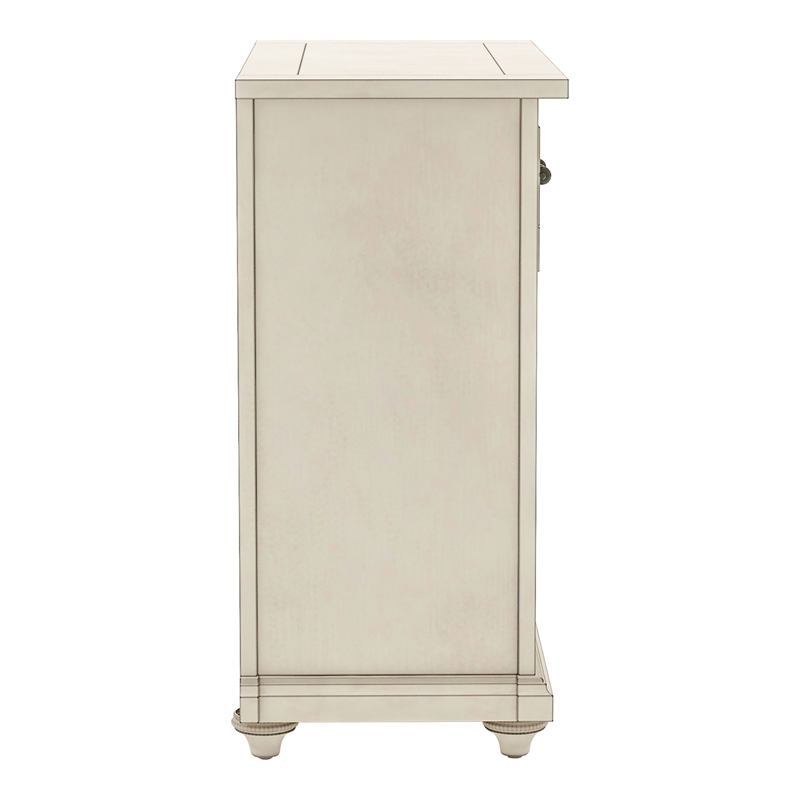 Furniture of America Bombas Wood 1-Drawer Hallway Cabinet in Antique White