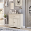 Furniture of America Bombas Wood 1-Drawer Hallway Cabinet in Antique White
