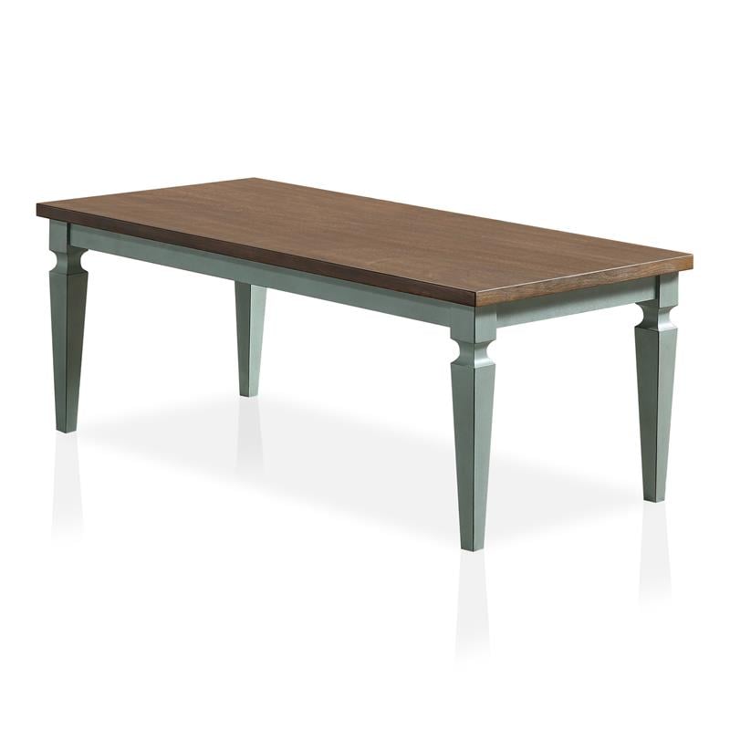 Furniture of America Condway Wood 3-Piece Coffee Table Set in Antique Blue