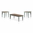 Furniture of America Condway Wood 3-Piece Coffee Table Set in Antique Blue