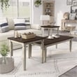 Furniture of America Condway Wood 3-Piece Coffee Table Set in Antique White