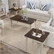 Furniture of America Condway Wood 3-Piece Coffee Table Set in Antique White