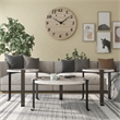 Furniture of America Marwell Metal 3-Piece Coffee Table Set in Antique White