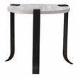 Furniture of America Marwell Metal 3-Piece Coffee Table Set in Antique White