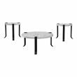 Furniture of America Marwell Metal 3-Piece Coffee Table Set in Antique White