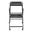Furniture of America Prescotty Contemporary Metal Foldable Serving Cart in Black
