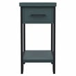 Furniture of America Sims Transitional Wood 1-Shelf Side Table in Antique Green