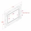 Furniture of America Karin Metal Wall Mirror with LED Light in Dark Brown