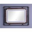 Furniture of America Karin Metal Wall Mirror with LED Light in Dark Brown