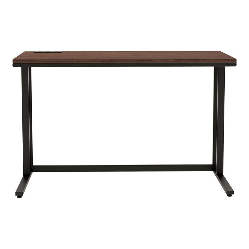 Furniture of America Nillaine Wood Writing Desk with USB in Black