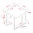Furniture of America Prakers Industrial Wood 1-Shelf End Table in Black