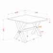 Furniture of America Bradden Transitional Solid Wood End Table in Walnut