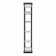 Furniture of America Toggin Industrial Metal 33-Inch Bookcase in Antique White
