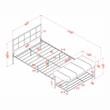 Furniture of America Kushner Industrial Metal Platform Bed with Bench in Black