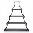 Furniture of America Kladden Industrial Metal 5-Shelf Bookcase in Sand Black