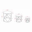 Furniture of America Nikova Contemporary Wood 3-Piece Nesting Tables in White