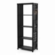 Furniture of America Mandom Modern Metal 4-Shelf Bookcase in Sand Black