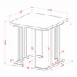 Furniture of America Clotten Contemporary Metal End Table in Black