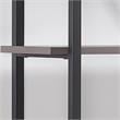 Furniture of America Toggin Industrial Metal 58-Inch Bookcase in Antique Gray