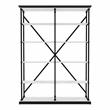 Furniture of America Toggin Industrial Metal 58-Inch Bookcase in Antique White