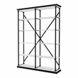 Furniture of America Toggin Industrial Metal 58-Inch Bookcase in Antique White