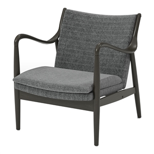 Furniture of America Darsh Wood Cushioned Accent Chair in Gray