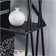 Furniture of America Vorsko Industrial Metal 4-Shelf Bookcase in Black