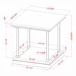 Furniture of America Drewden Transitional Wood End Table in Antique Gray