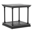 Furniture of America Drewden Transitional Wood End Table in Antique Gray