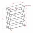 Furniture of America Vorsko Industrial Metal 5-Shelf Large Bookcase in Black