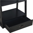 Furniture of America Ploomer Transitional Wood 1-Drawer Bookcase in Black