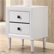 Furniture of America Hetter Transitional Wood 2-Drawer Nightstand in White