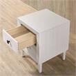 Furniture of America Hetter Transitional Wood 2-Drawer Nightstand in White