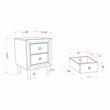 Furniture of America Hetter Transitional Wood 2-Drawer Nightstand in White