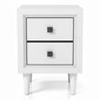 Furniture of America Hetter Transitional Wood 2-Drawer Nightstand in White