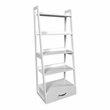 Furniture of America Ploomer Transitional Wood 1-Drawer Bookcase in White