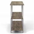 Furniture of America Barrickson Wood Small 3-Shelf Console Table in Dark Oak