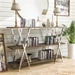 Furniture of America Barrickson Wood Small 3-Shelf Console Table in Dark Oak